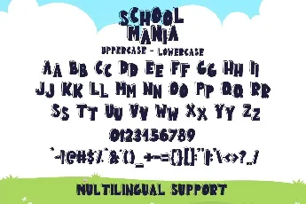 School Mania font