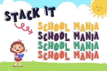 School Mania font