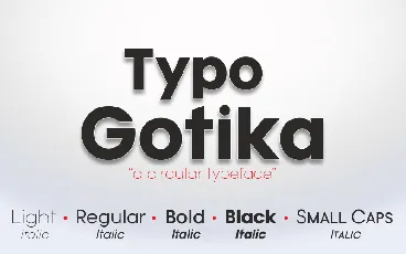 Typo Gotika font