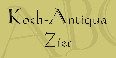 Koch-Antiqua Zier font