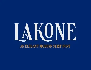 Lakone font