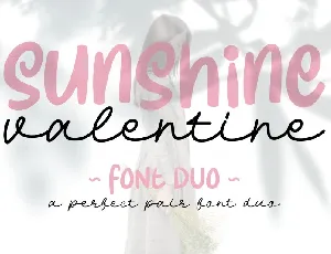 Sunshine Valentine Script font