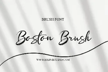 Boston Brush font