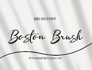 Boston Brush font