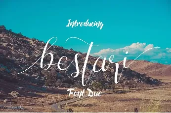 Bestari Script font