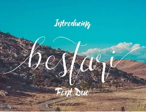 Bestari Script font