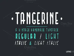 Tangerine Family font