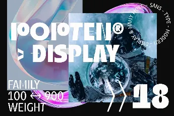 Popten Display font