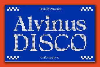 Alvinus Disco font