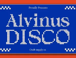 Alvinus Disco font