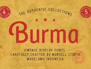 Burma Sans Serif Display Typeface font