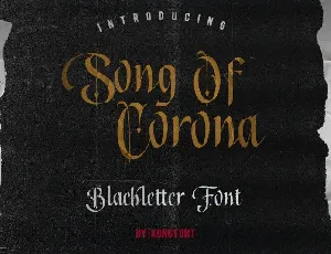 Song of Corona Blackletter font