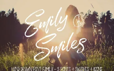 Emily Smiles Brush font