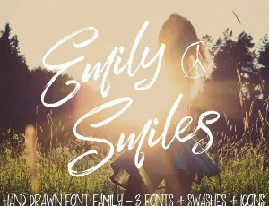 Emily Smiles Brush font