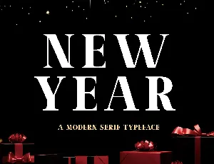 New Year font