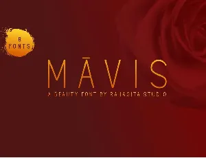 Mavis font