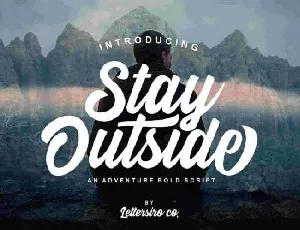 Stay Outside font