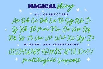 Magical_Shiny_Script font