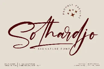 Sothardjo (Demo) font