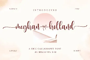 meghan holland font