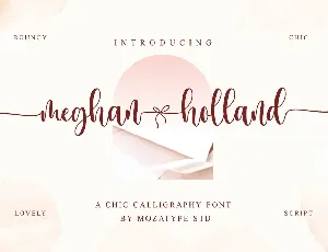 meghan holland font