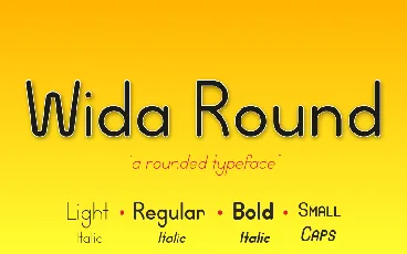 Wida Round font