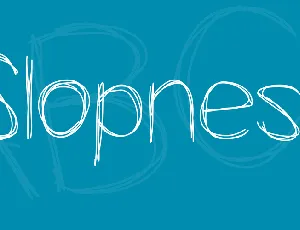 Slopness font