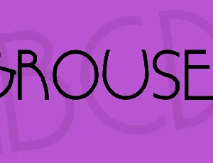 Grouser font