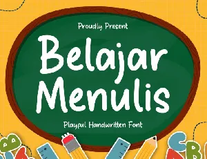 Belajar Menulis font