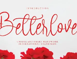 Betterlove Calligraphy font