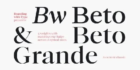 Bw Beto Family font