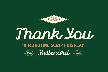 Bellenord Demo font