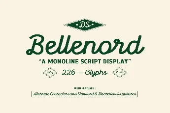 Bellenord Demo font