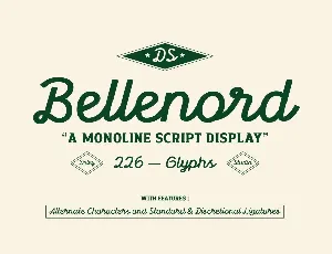 Bellenord Demo font