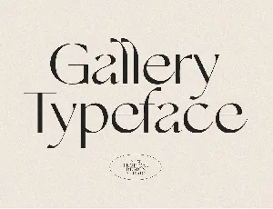 Gallery font