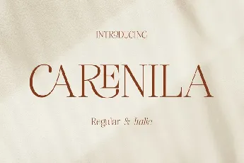 Carenila font