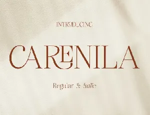 Carenila font