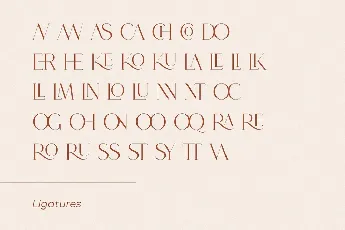 Roseritta Ligature Serif Typeface font