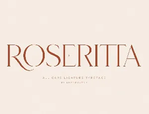 Roseritta Ligature Serif Typeface font