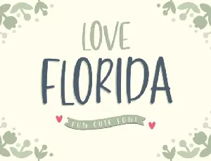 Love Florida Script font