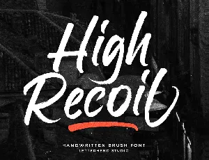 High Recoil font