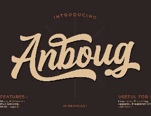 Anboug font