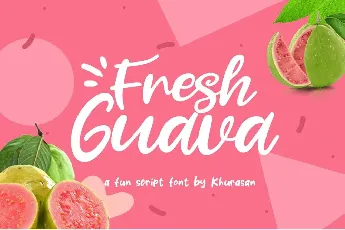 Fresh Guava Bold Script font