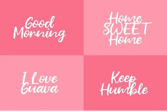 Fresh Guava Bold Script font