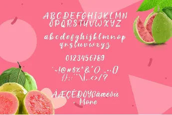 Fresh Guava Bold Script font