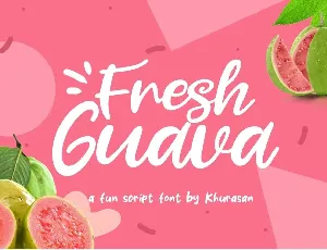 Fresh Guava Bold Script font