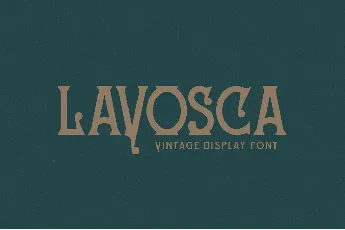 LAVOSCA font