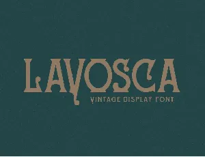 LAVOSCA font