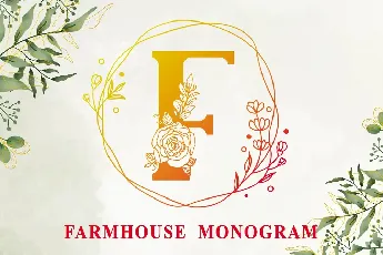 Farmhouse Monogram font