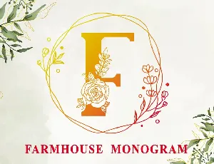 Farmhouse Monogram font